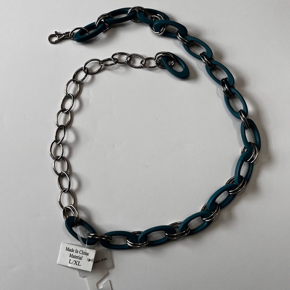 New York & Company Turquoise Link Chain Belt (NWT) - Picture 10 of 12